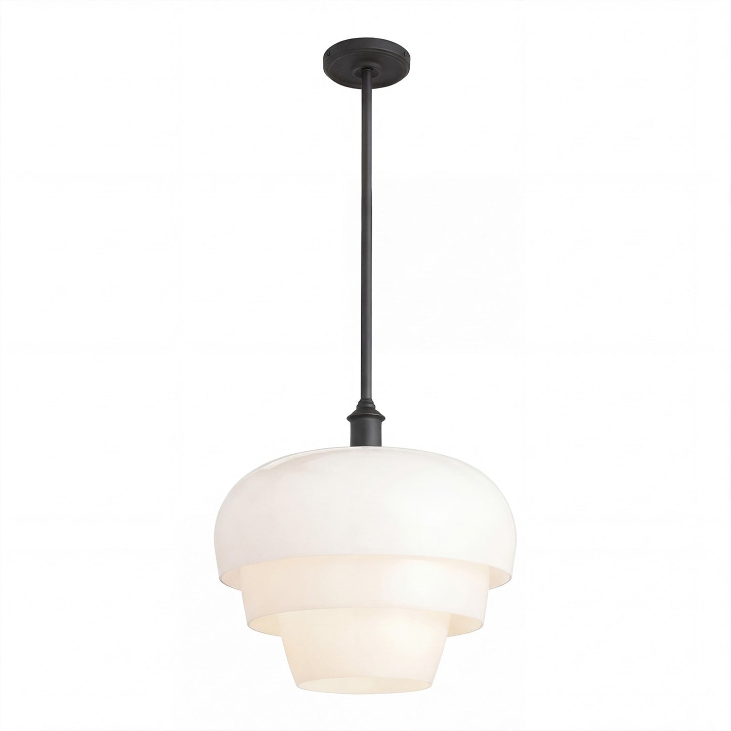 Xena Scandinavian Layered Clear Glass Pendant Light