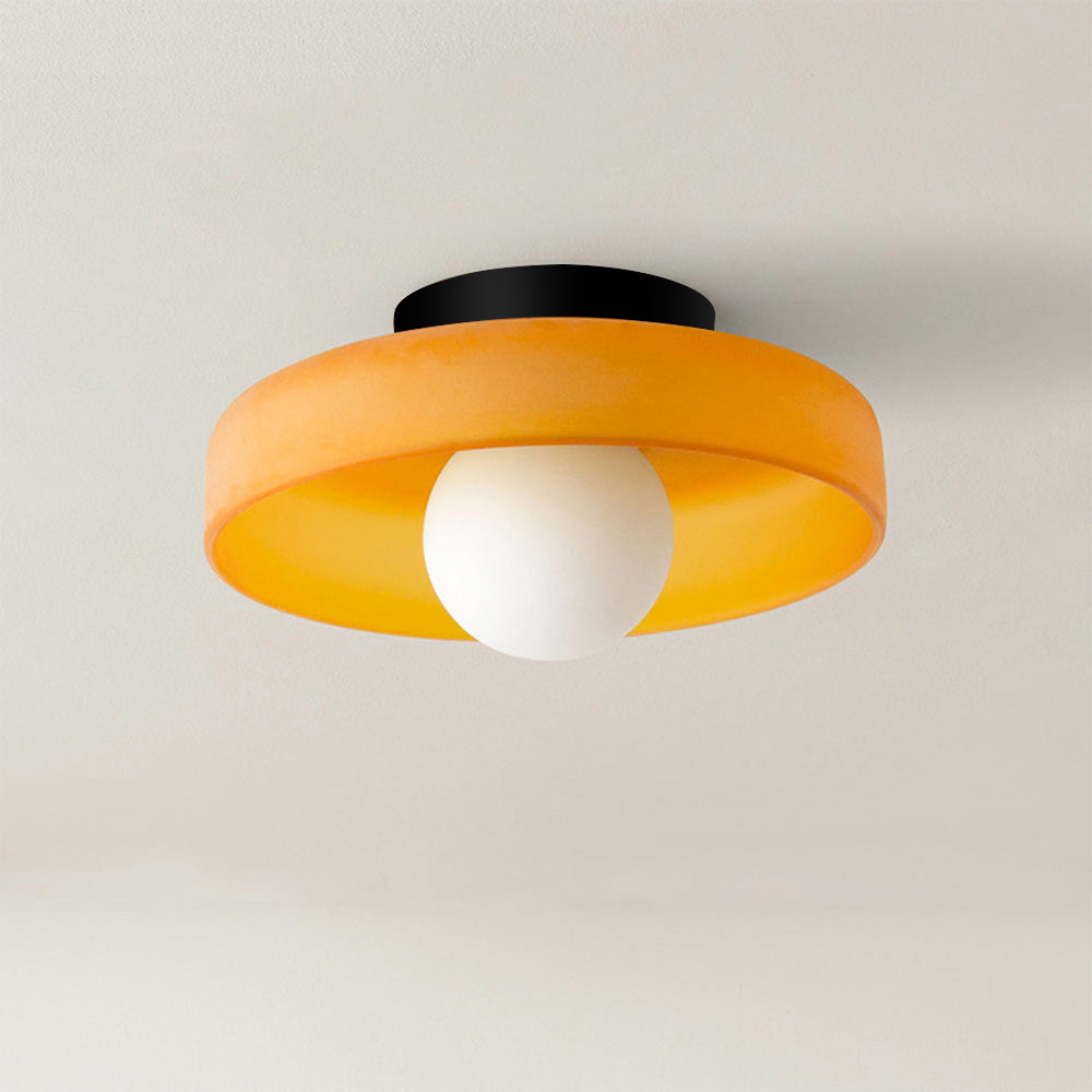 Zayn Colorful Glass Round LED Ceiling Light
