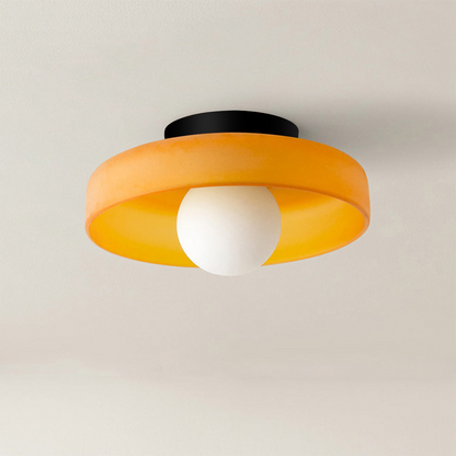 Zayn Colorful Glass Round LED Ceiling Light