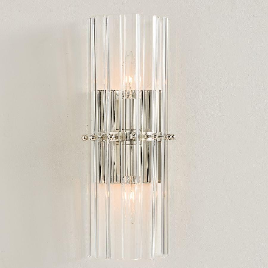 Vovizy Farmhouse Double Mallory Crystal Sconce