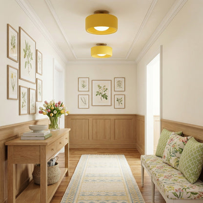 Aura Modern Porcelain Flush Mount Ceiling Light