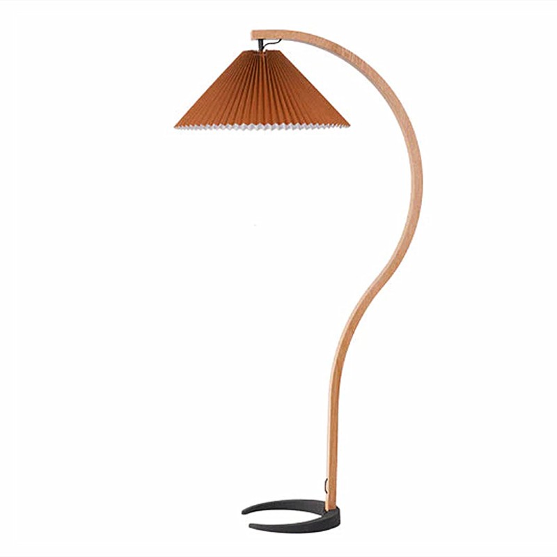Anamika Vintage Mid Century Wooden Floor Lamp