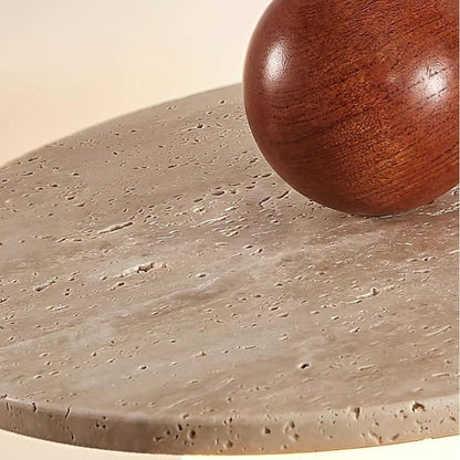 Jeremiah Cream Style Flying Disc Travertine Pendant Light