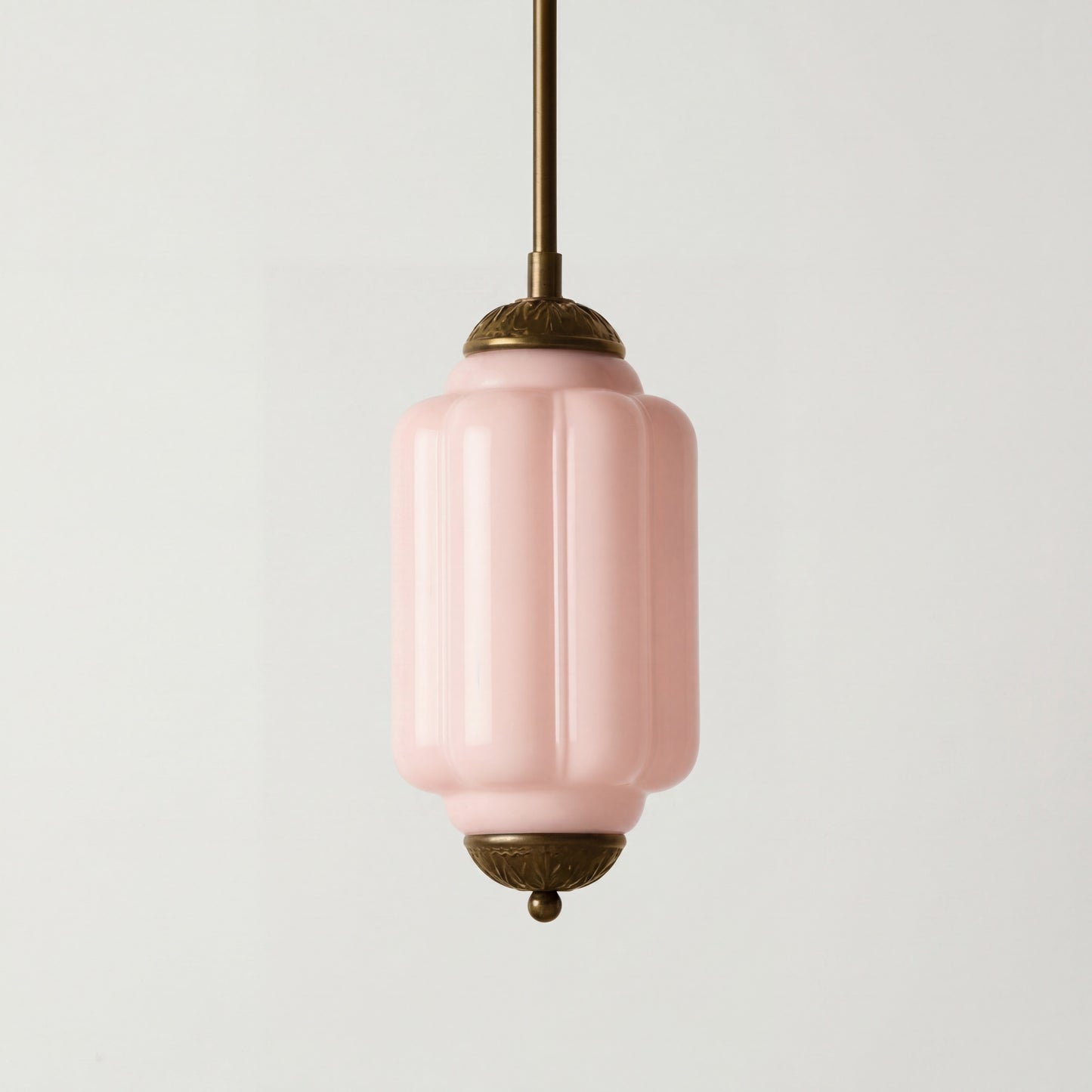 Cyrilith Farmhouse Pumpkin Glass Eloise Pendant Light
