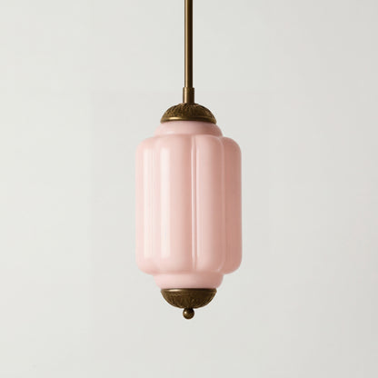 Cyrilith Farmhouse Pumpkin Glass Eloise Pendant Light