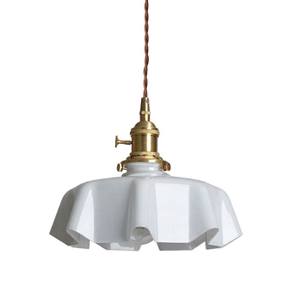 Jovianth French Cream Flower Single Pendant Light