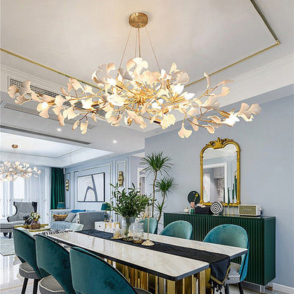Vesper Luxurious Ginkgo Leaf Chandelier