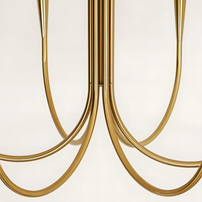 Luren Light Luxury Candle Iron Branch Chandelier
