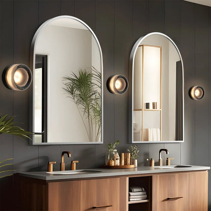 Gabriella Nordic LED Glass Flush Mount Sconce