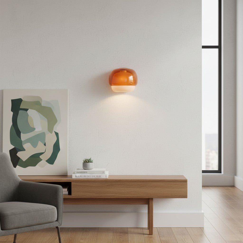 Norman Modern Colorful Layered Glass Wall Light