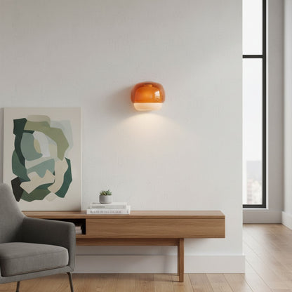 Norman Modern Colorful Layered Glass Wall Light