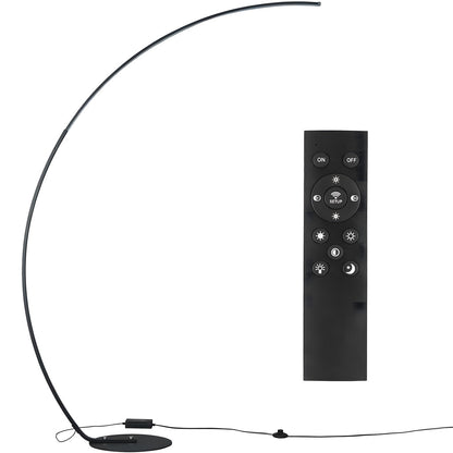 Torven Ultra Bright 2000LM Dimmable Arc LED Floor Lamp with Remote Controls