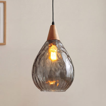 Uranix Cone Shape Water Ripple Glass Pendant Light