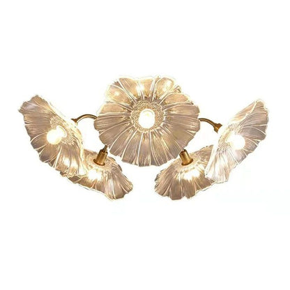 Pranavi Lotus Leaf Glass Ceiling Light
