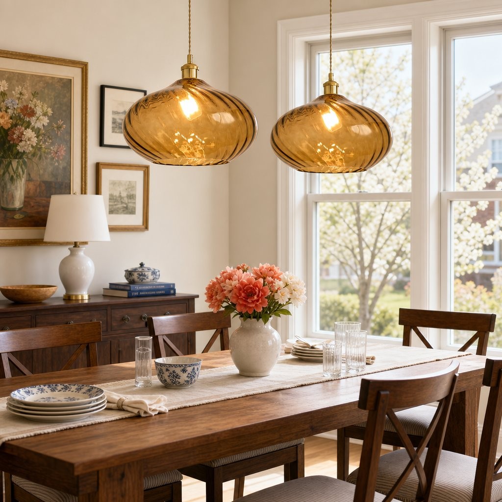 Lunaris Modern Globe Glass Pendant Light
