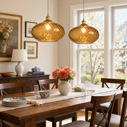 Lunaris Modern Globe Glass Pendant Light