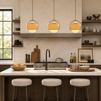 Ilaria Bauhaus Glass Globe Pendant Light