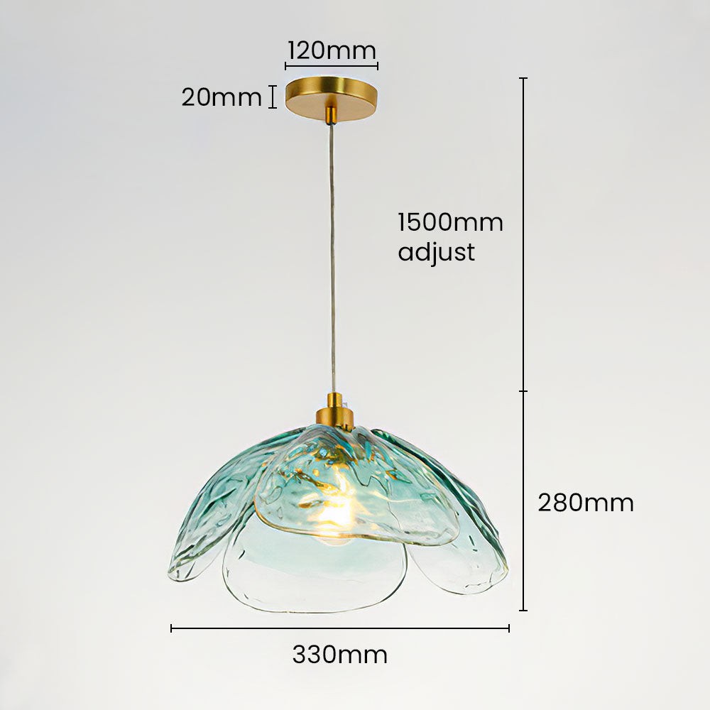 Vexen Flower Stained Glass Hanging Lamp