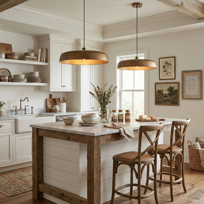 Aeloria Industrial Metal dome Pendant Light