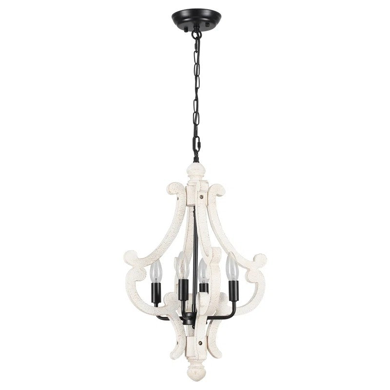 Astridina Rustic Antique Wooden French Country Chandelier