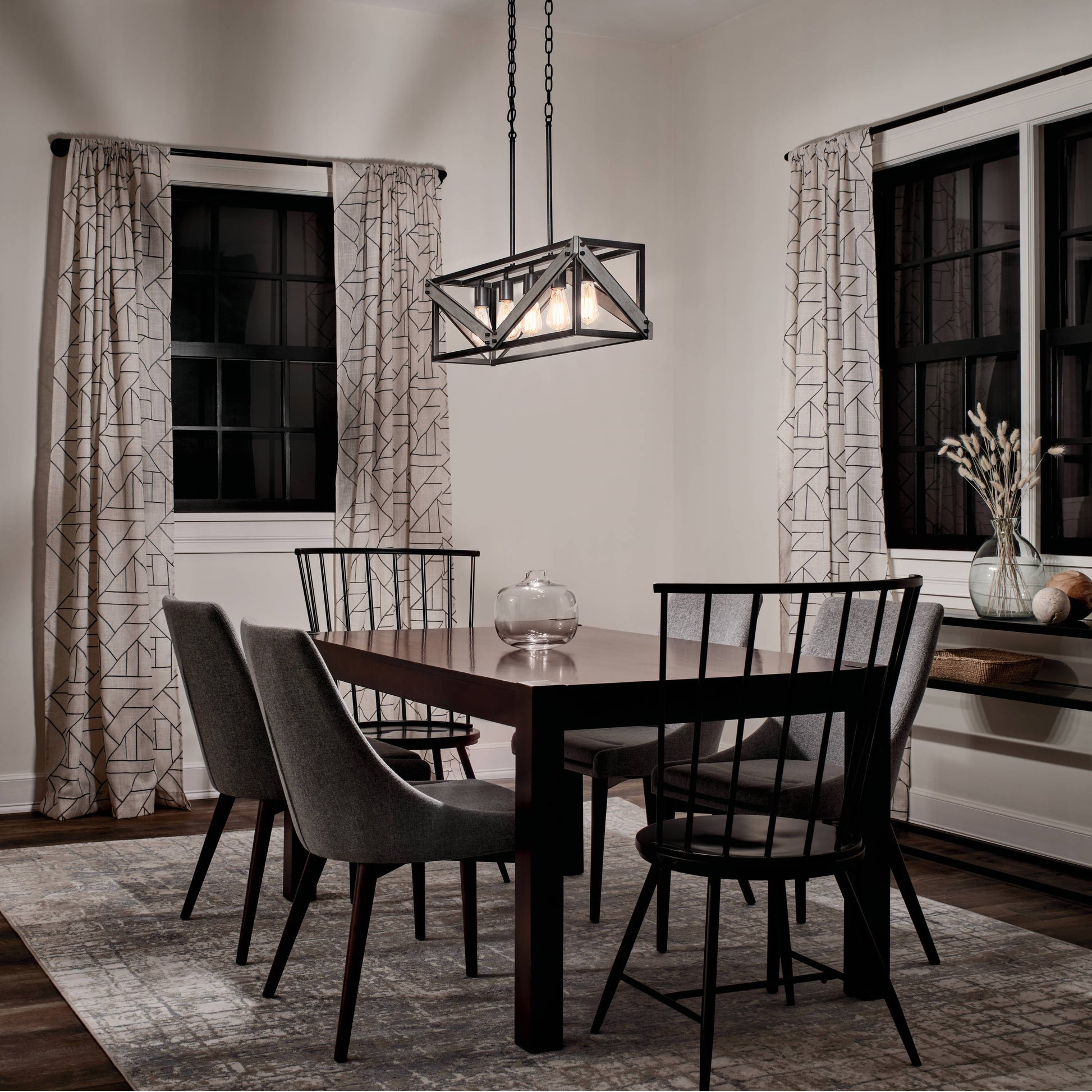 Karnor Vintage Cage Dry Rated Chandelier