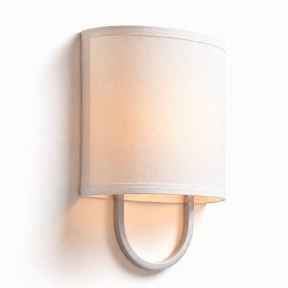 Zylar Modern Metal Fabric Shade Wall Sconce