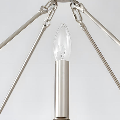 Beau Large 12 Lights Rustic Wagon Wheel Chandelier