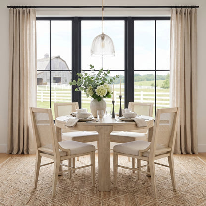 Danica Mid-Century  Glass Leaf Round Pendant Light