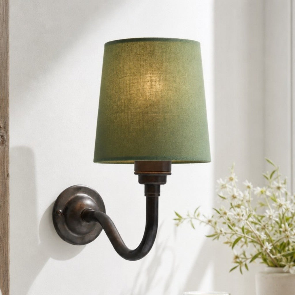 Nyxel Vintage Fabric Small Wall Sconce