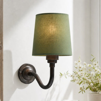 Nyxel Vintage Fabric Small Wall Sconce