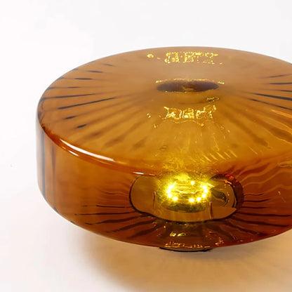 Xanthe French Vintage Round Glass Ceiling Light