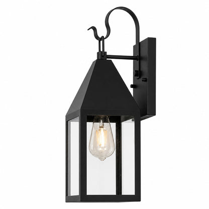 Randall Farmhouse Outdoor Black Patio Wall Light