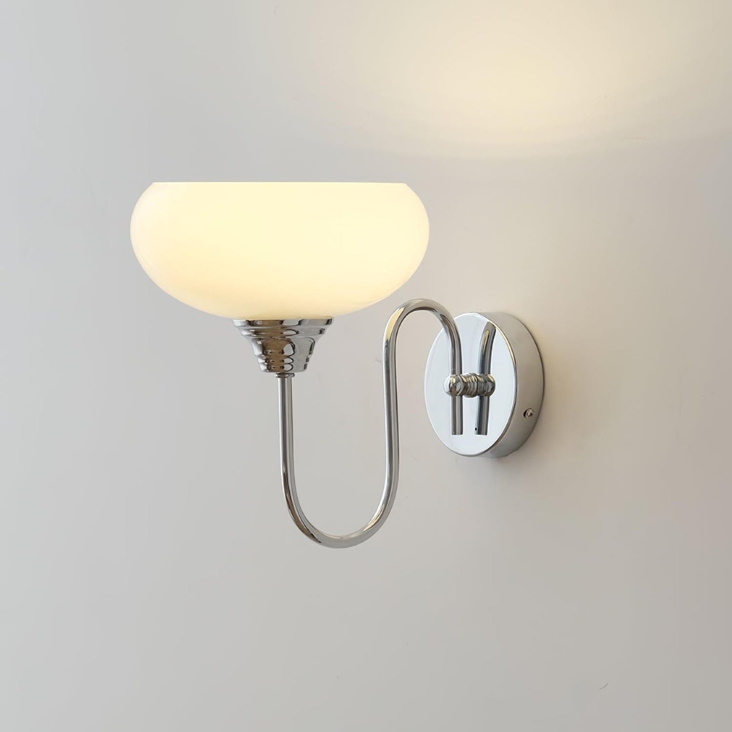 Ylvaen Bauhaus 1 Light Milk Glass Sconce