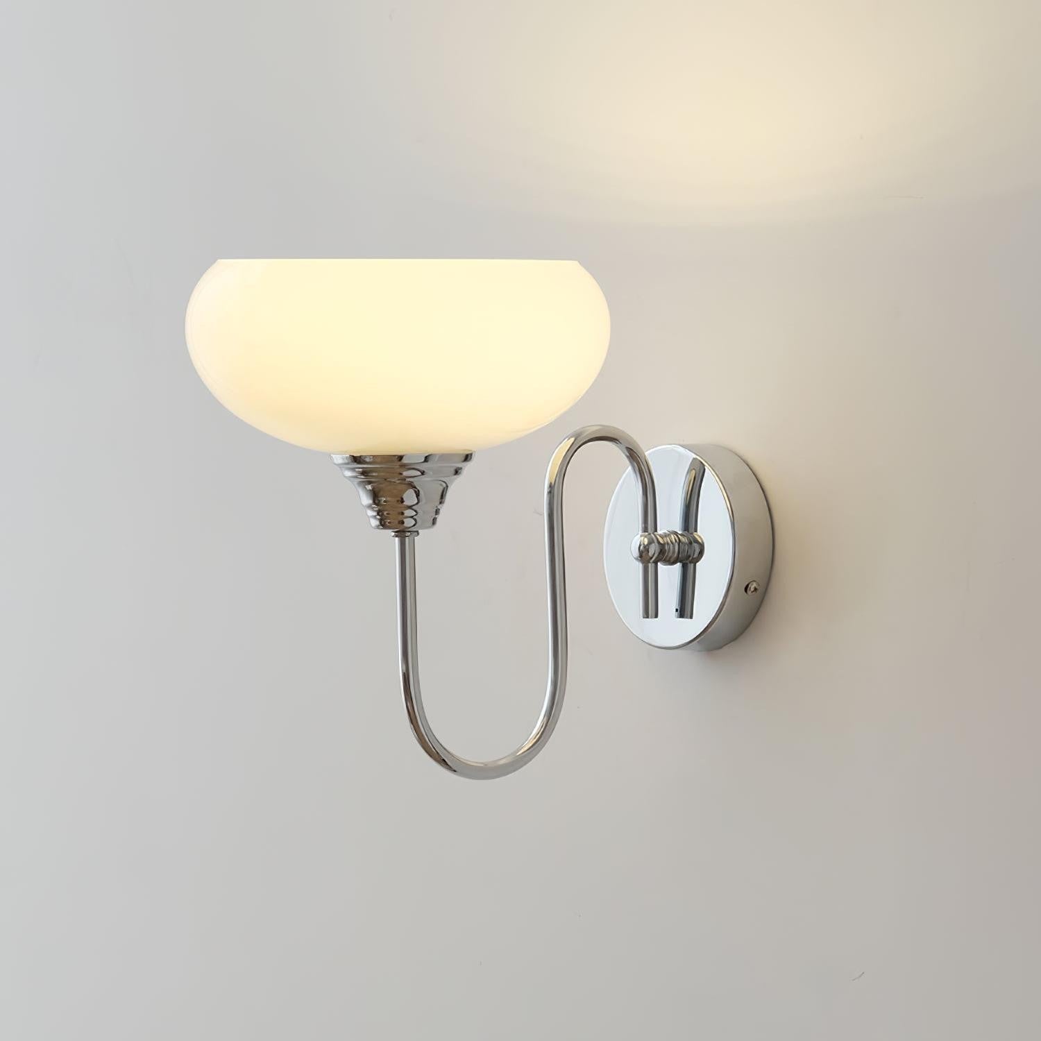 Ylvaen Bauhaus 1 Light Milk Glass Sconce