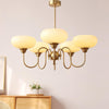 Luna Cream White Bubble Glass Chandelier