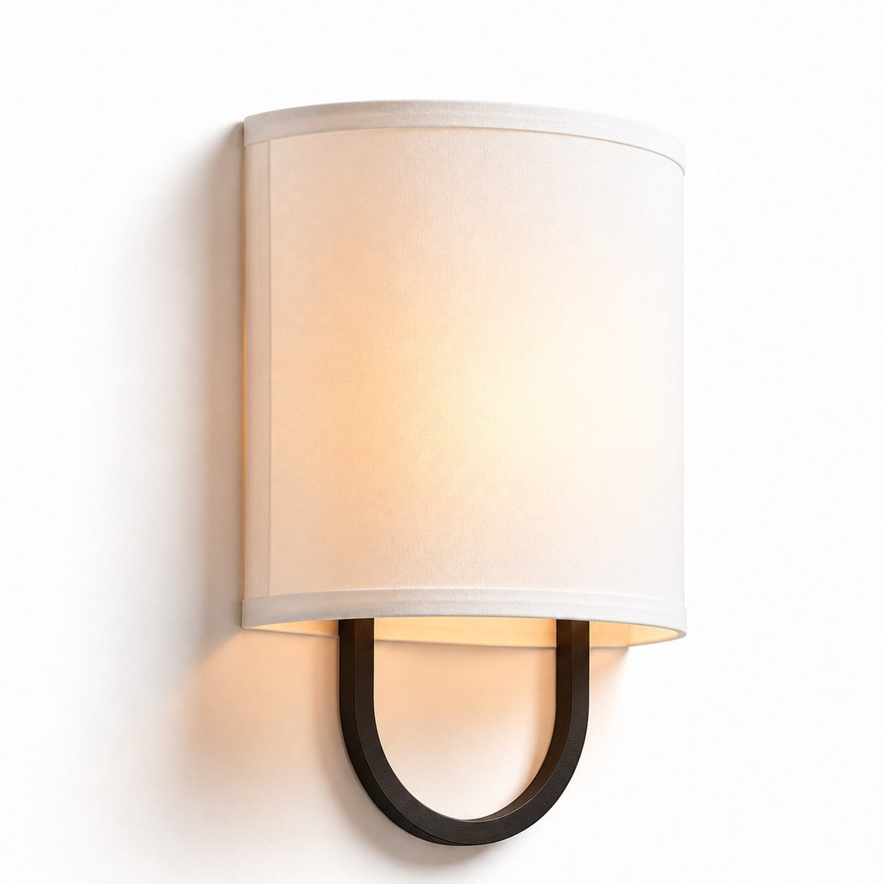 Zylar Modern Metal Fabric Shade Wall Sconce