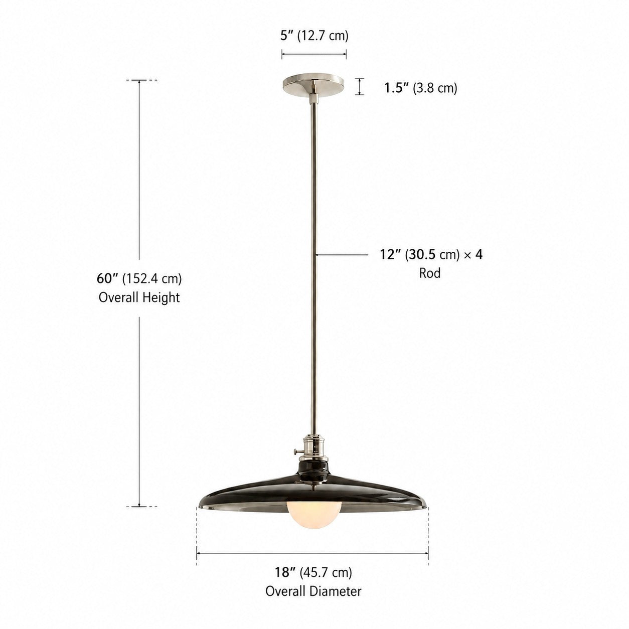 Dulcinea Farmhouse Retro Metal Pendant Light