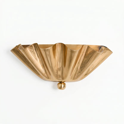 Imara Antique Brass Flower Wall Sconce