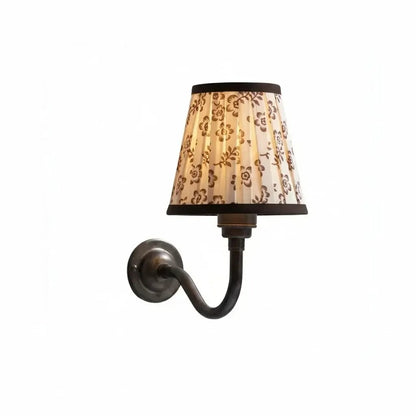 Nyxel Vintage Fabric Small Wall Sconce