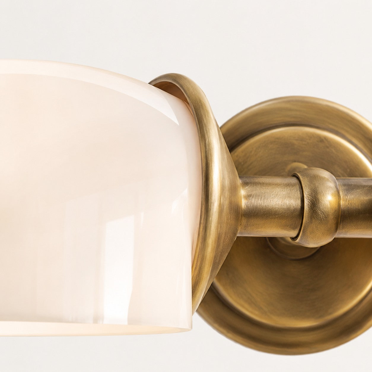Valor Rustic Metal Double White Glass Wall Sconce