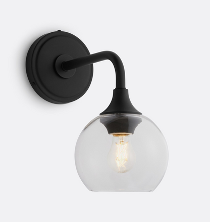 Musara Minimalist Glass Shade Wall Light