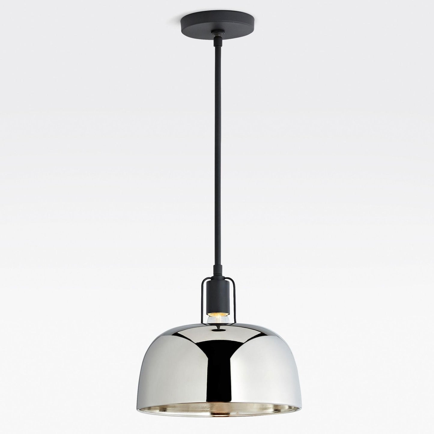 Frey Mid Century Metal Dome Pendant Light