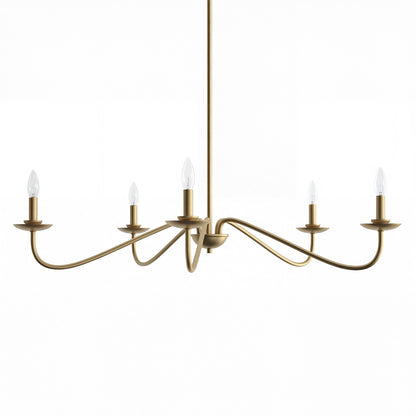 Charis Rustic 5 Light Metal Chandelier