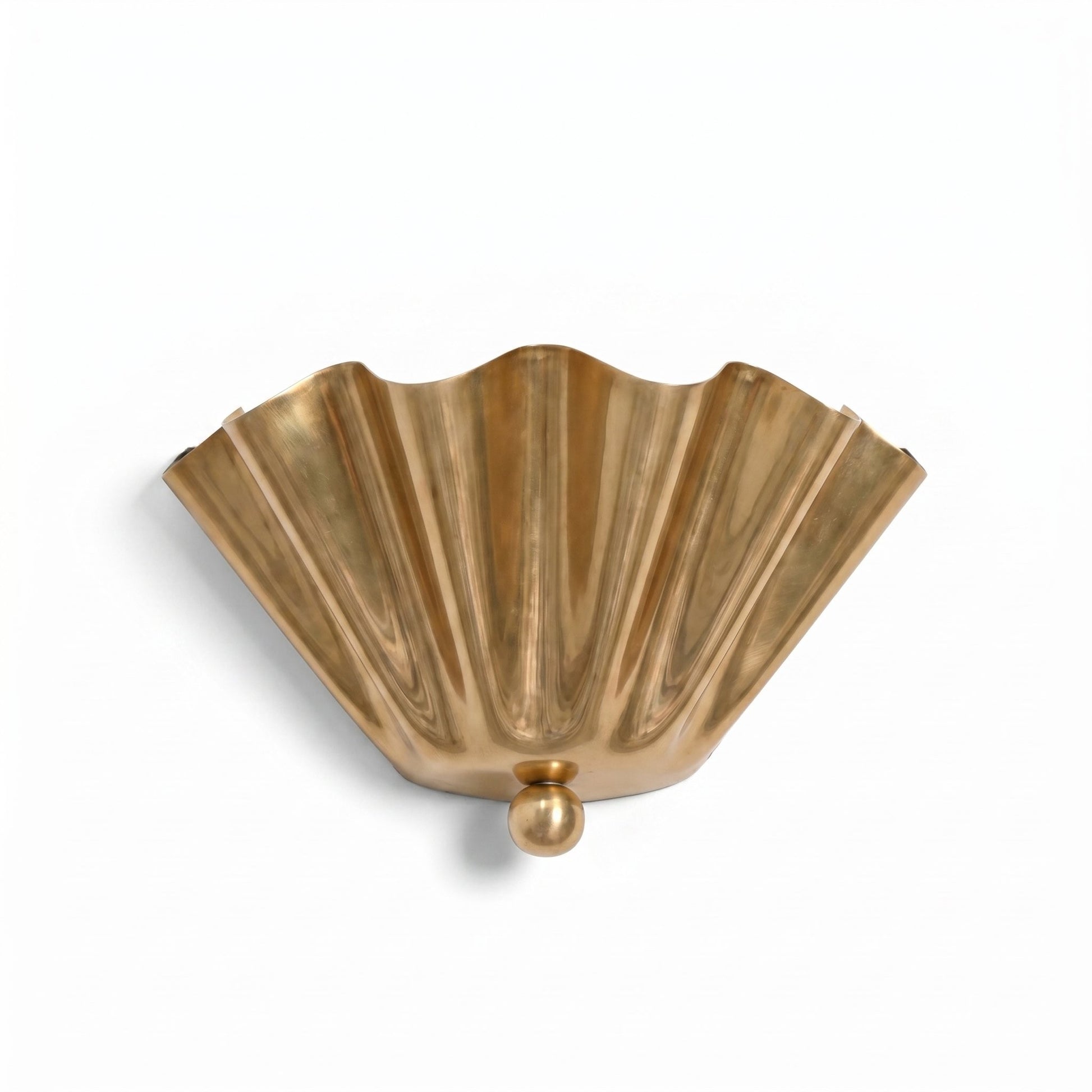 Imara Antique Brass Flower Wall Sconce
