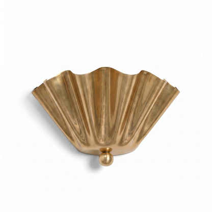 Imara Antique Brass Flower Wall Sconce