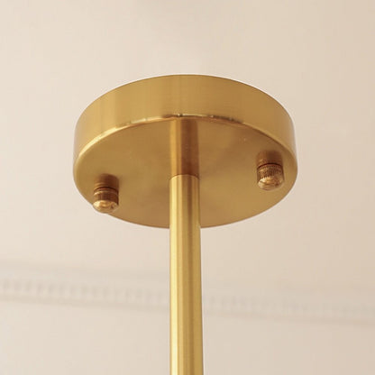 Derwent Bauhaus Cream Yellow Glass Pendant Light