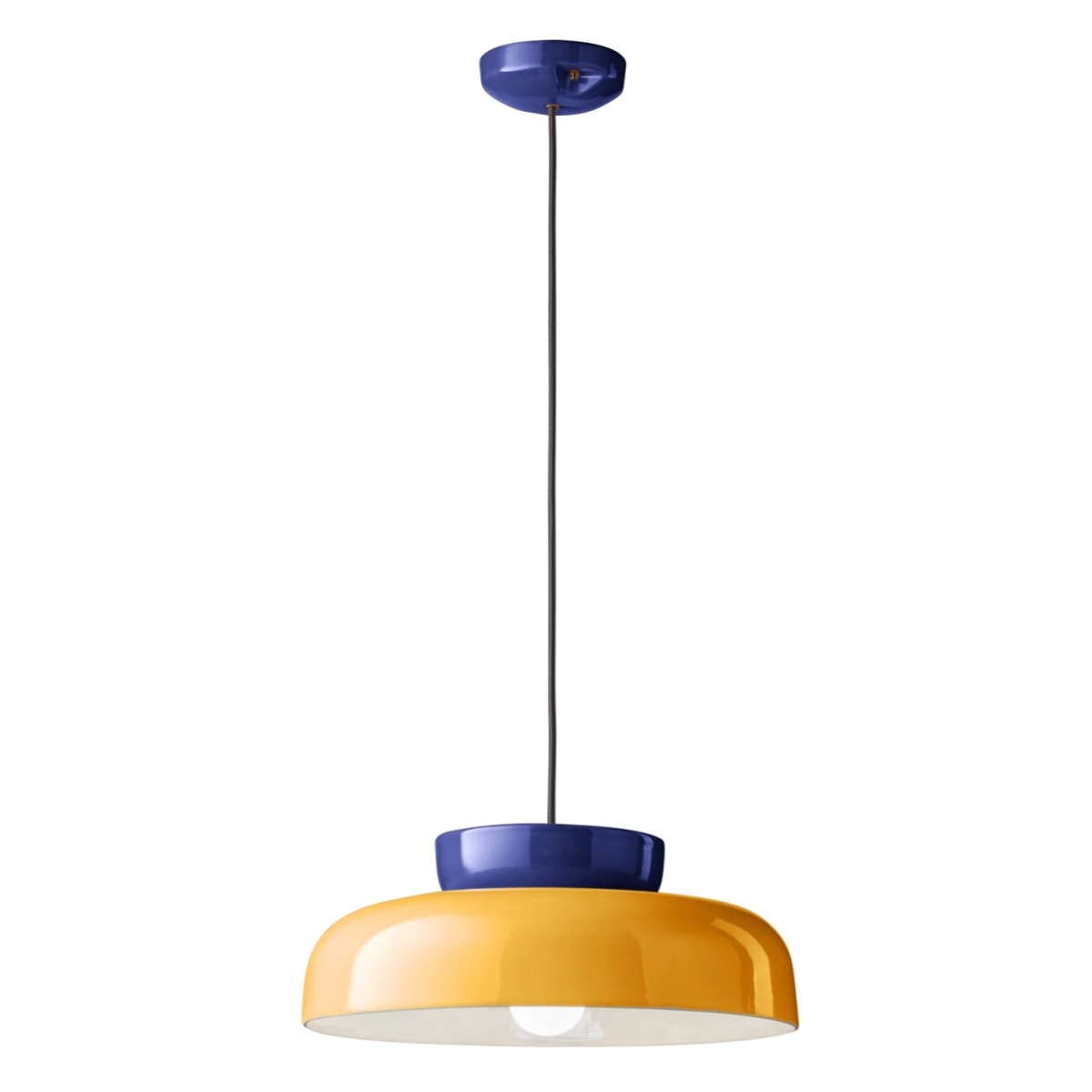 Smith Modern Nordic Bauhaus Macarons Bowl Shade Ceramic Pendant Light