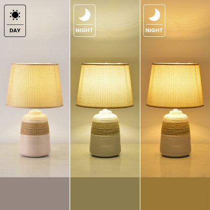 Rocco Handmade Simple Rustic Ceramic Table Lamp