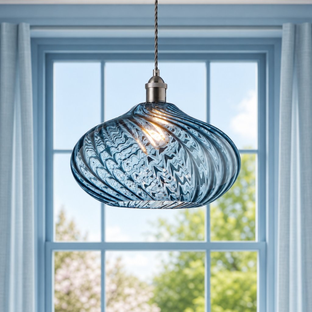 Lunaris Modern Globe Glass Pendant Light