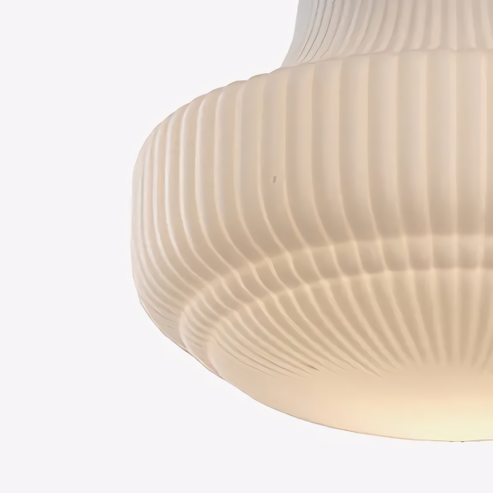 Iveria Striped Milk Glass Schoolhouse Flush Mount Ceiling Light